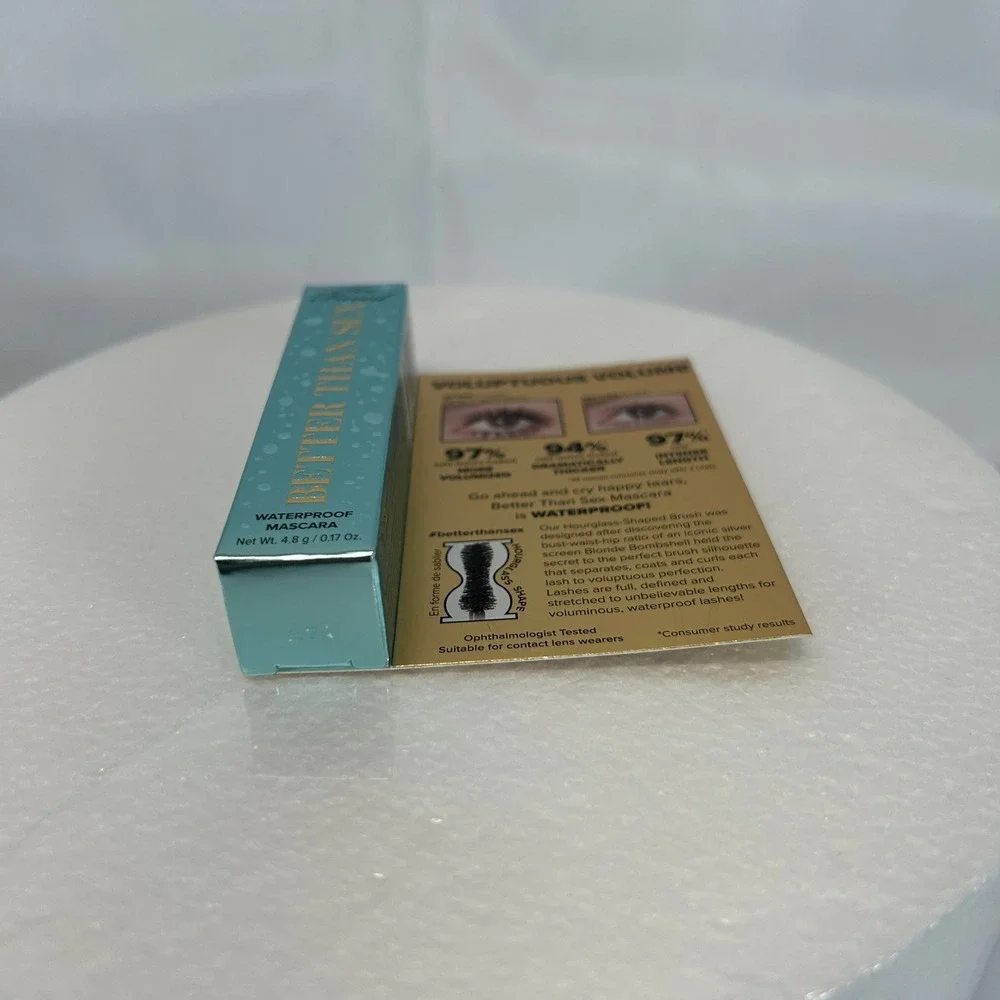 Too Faced Better Than Sex Waterproof Mascara Travel Size 4.8g Lot of 2 Black